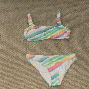 Xhilaration Multicolor Striped Bikini